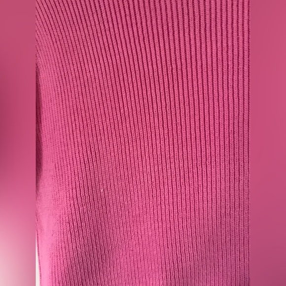 Vintage 90s SAKS Fifth Avenue Folio Collection Pink Knit Turtleneck Sweater Top - Picture 4 of 7
